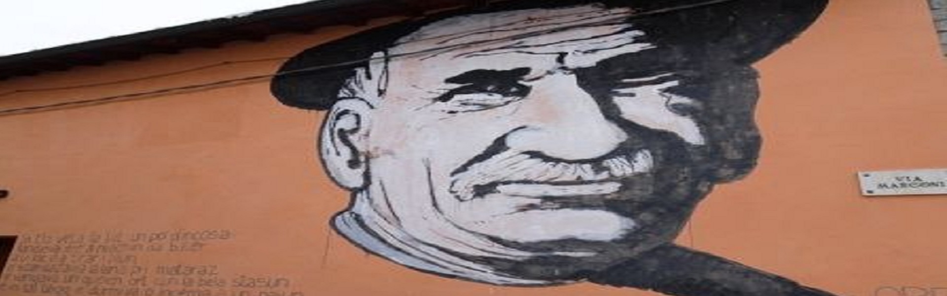 &quot;Oreste&quot;, murale del Collettivo FX a Palagano (MO), parte del progetto &quot;Dietro ogni matto c'è un villaggio&quot;, 2015